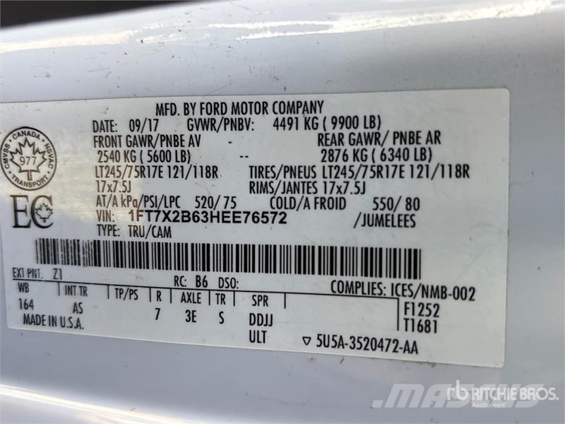 Ford F-250 XL 4x4 Extended Cab Pickup Ostalo