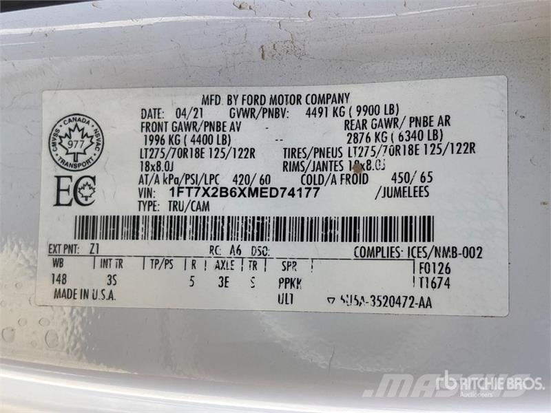 Ford F-250 XLT 4x4 Extended Cab Pickup Other