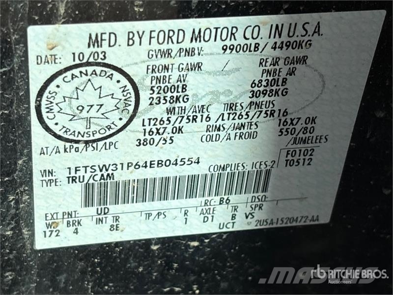 Ford F-350 Lariat 4x4 Crew Cab Spreader Truck Veicoli municipali