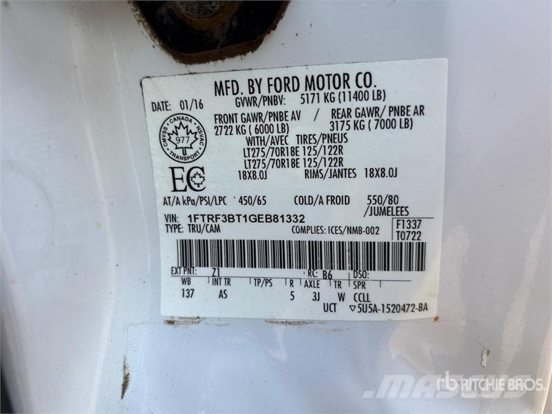 Ford F-350 XL 4x4 Spreader Truck Onderhoud voertuigen