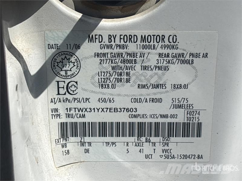 Ford F-350 XLT 4x4 Extended Cab Utility Truck Пікапи / Бічне розвантаження