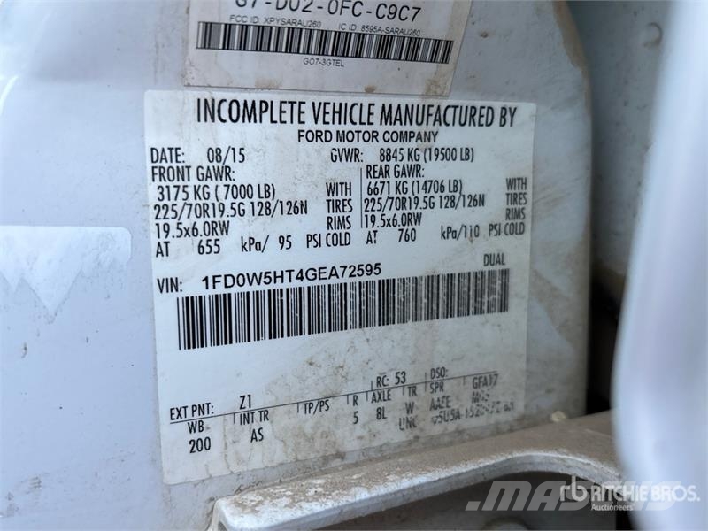 Ford F-550 XL 4x4 Crew Cab Service Truck Veicoli municipali