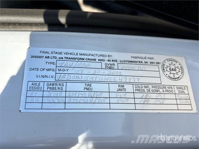 Ford F-550 XLT 4x4 Crew Cab Service Truck Municipal / general purpose vehicles
