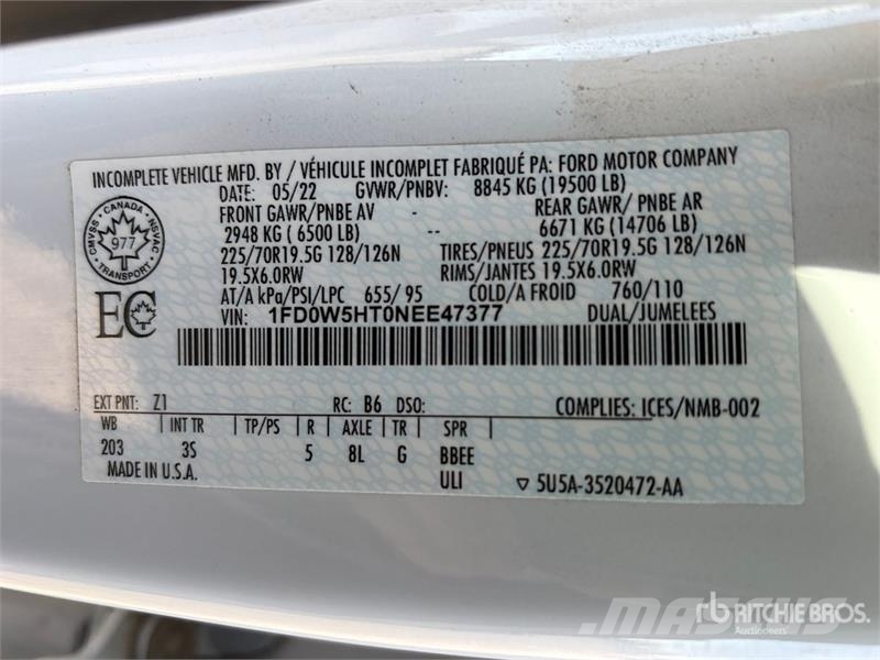 Ford F-550 XLT 4x4 Crew Cab Service Truck Municipal / general purpose vehicles