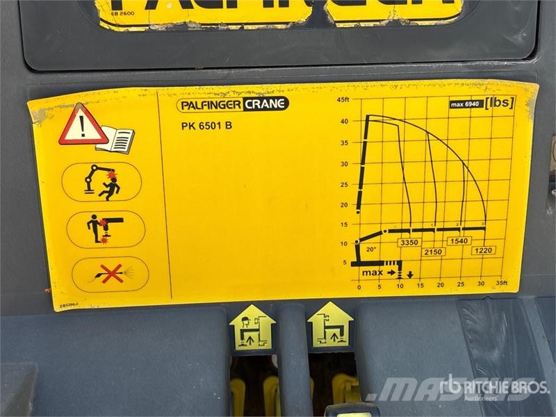 Ford Palfinger PK6501 Knuckle Boom on Ford F-550 XLT 4 Camion plateau ridelle avec grue