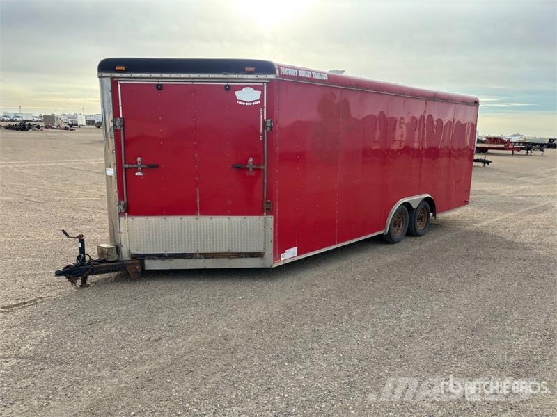 Forest River 20 ft T/A Drive In & Out Snowmobile Enclosed Trail Kapali kasa treylerler