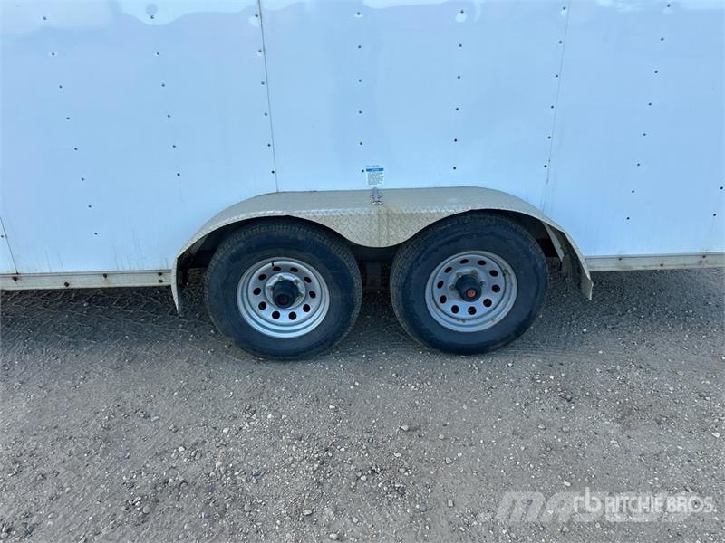 Forest River EHW 716TA3 16 ft T/A V-Nosed Enclosed Trailer Box body trailers
