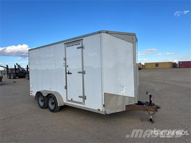 Forest River EHW 716TA3 16 ft T/A V-Nosed Enclosed Trailer Box body trailers