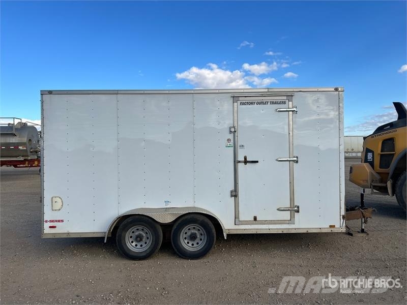 Forest River EHW 716TA3 16 ft T/A V-Nosed Enclosed Trailer Box body trailers