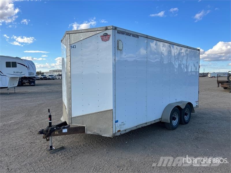 Forest River EHW 716TA3 16 ft T/A V-Nosed Enclosed Trailer Box body trailers