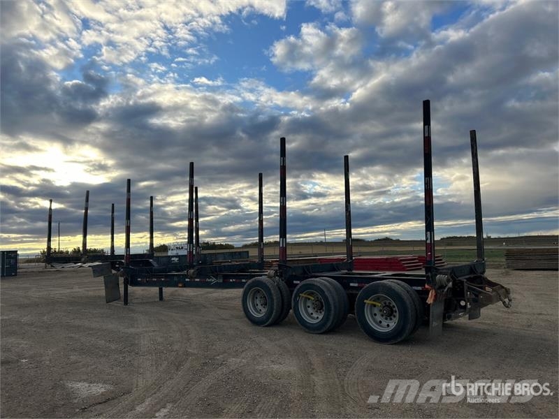 Freflyt 53 ft Tri/A Hayrack Log Trailer 木材拖车