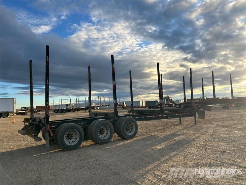 Freflyt 53 ft Tri/A Hayrack Log Trailer 木材拖车