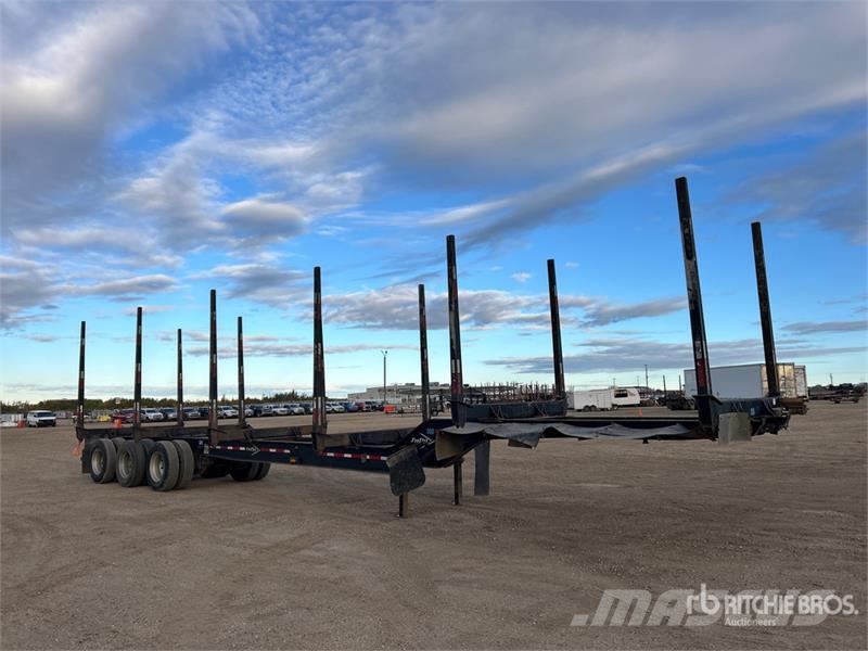 Freflyt 53 ft Tri/A Hayrack Log Trailer 木材拖车