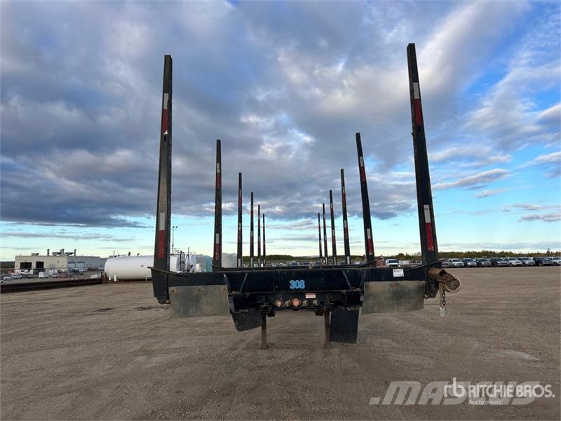 Freflyt 53 ft Tri/A Hayrack Log Trailer 木材拖车
