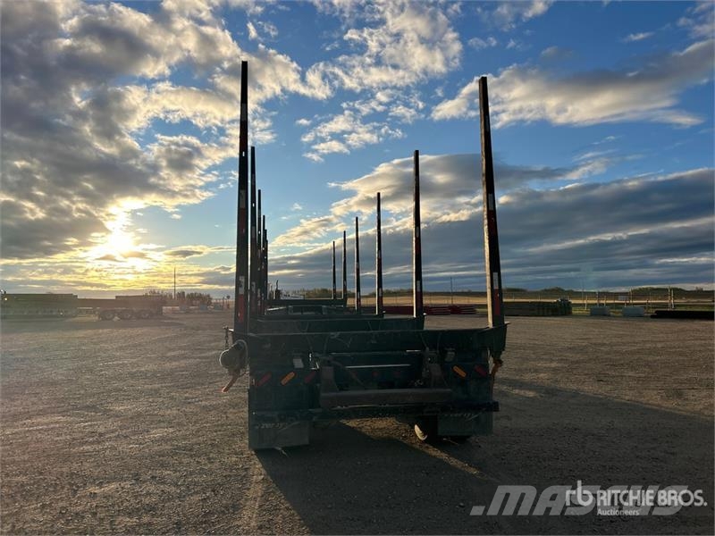 Freflyt 53 ft Tri/A Hayrack Log Trailer 木材拖车