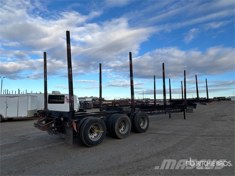 Freflyt 53 ft Tri/A Hayrack Log Trailer 木材拖车