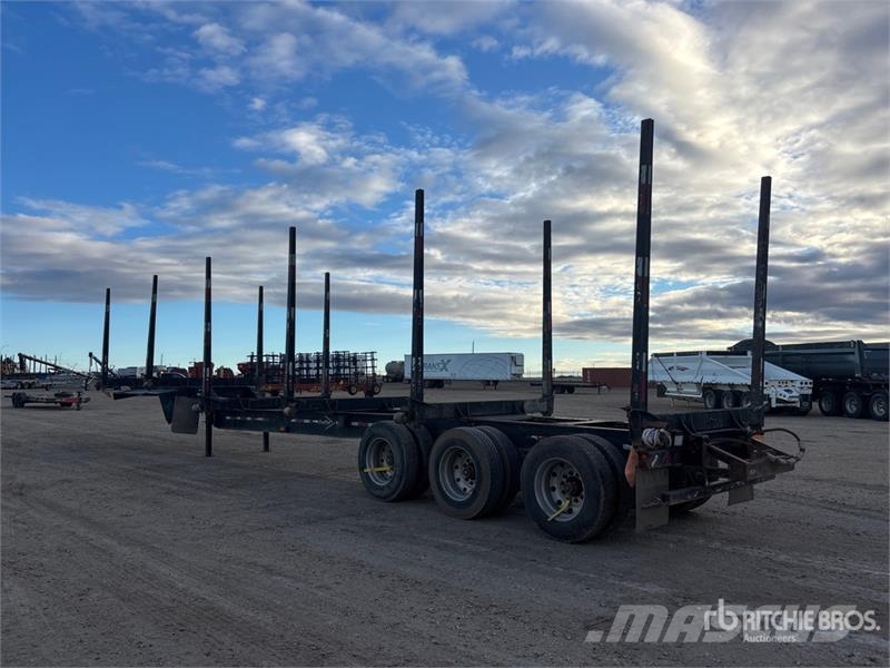 Freflyt 53 ft Tri/A Hayrack Log Trailer 木材拖车