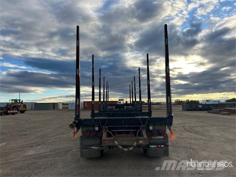 Freflyt 53 ft Tri/A Hayrack Log Trailer 木材拖车