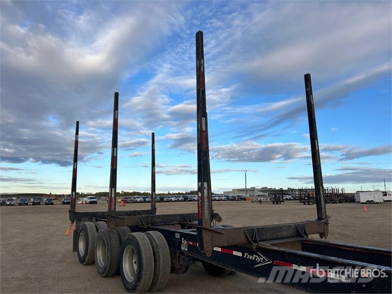 Freflyt 53 ft Tri/A Hayrack Log Trailer 木材拖车