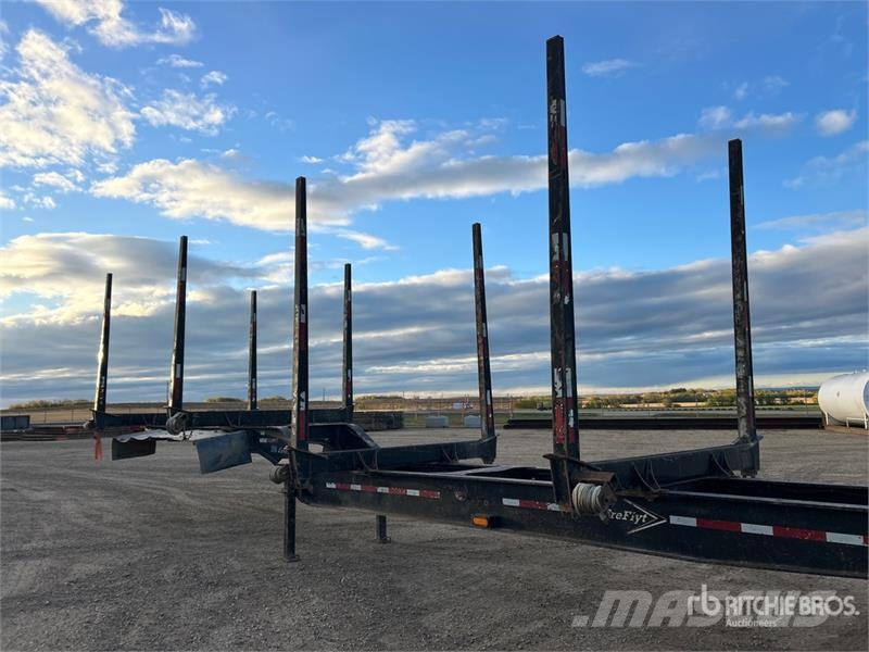 Freflyt 53 ft Tri/A Hayrack Log Trailer 木材拖车