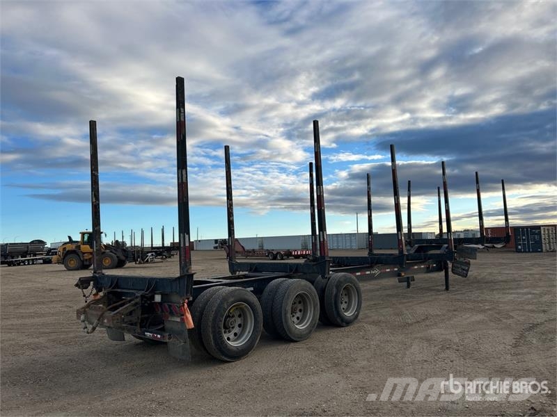 Freflyt 53 ft Tri/A Hayrack Log Trailer 木材拖车