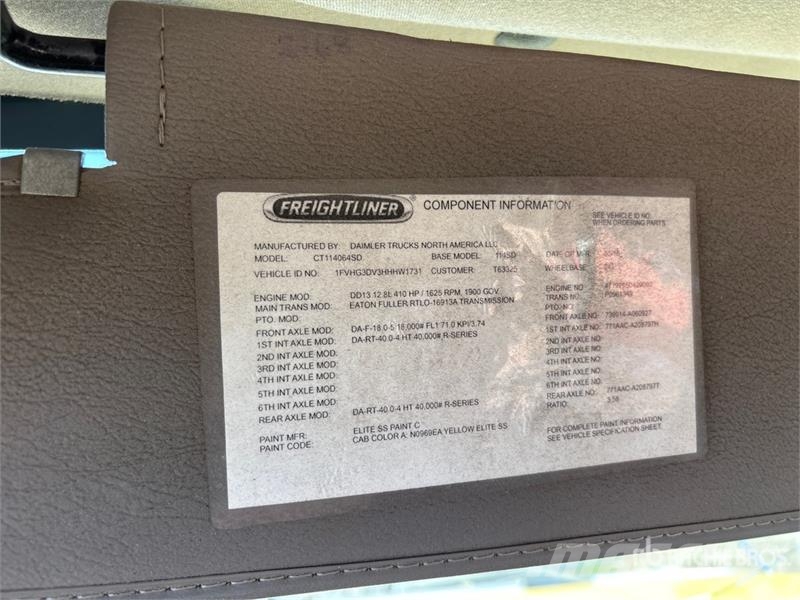 Freightliner 114SD 6x4 Cab and Chassis (Inoperable) 캐빈 및 인테리어