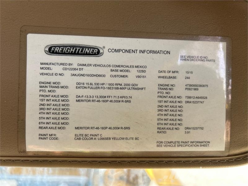 Freightliner 122SD 6x4 T/A Sleeper Truck Tractor Trekkers