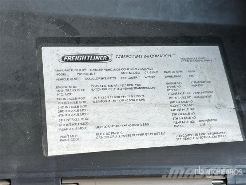 Freightliner Cascadia 125 6x4 T/A Sleeper Truck Tractor Τράκτορες