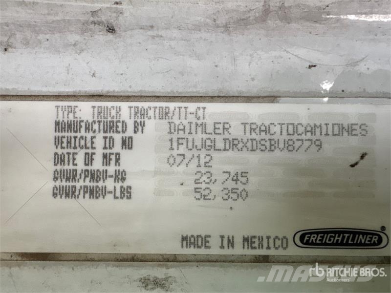 Freightliner Cascadia 125 6x4 T/A Sleeper Truck Tractor Sattelzugmaschinen