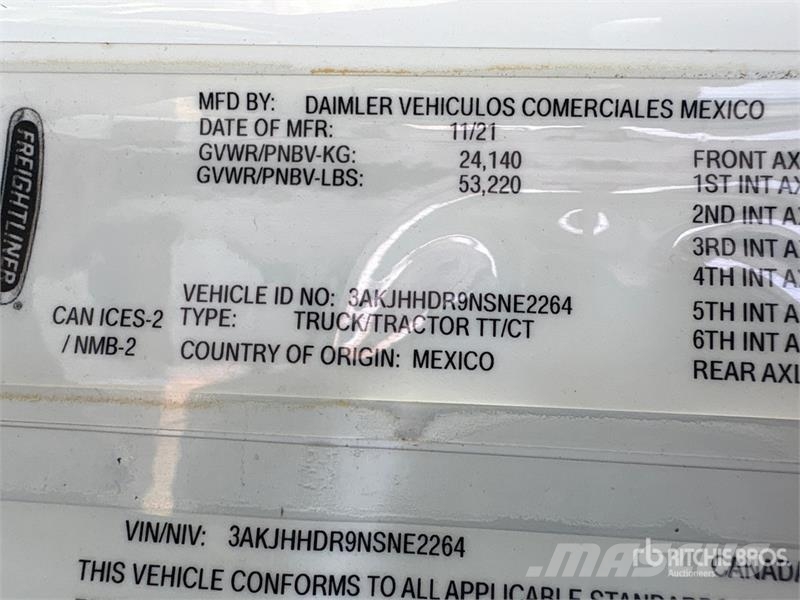 Freightliner Cascadia 113 Vilcēji