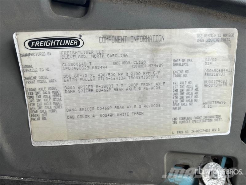 Freightliner Columbia 120 Tractor Units