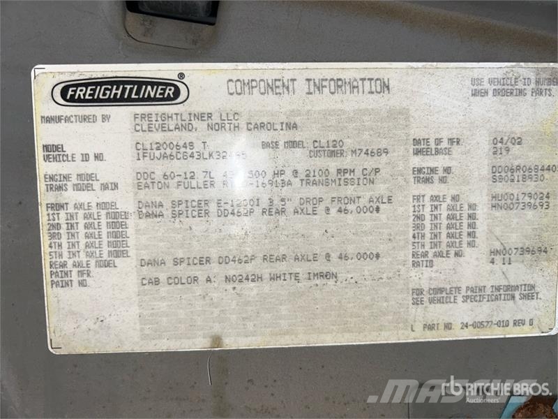 Freightliner Columbia 120 Tractor Units
