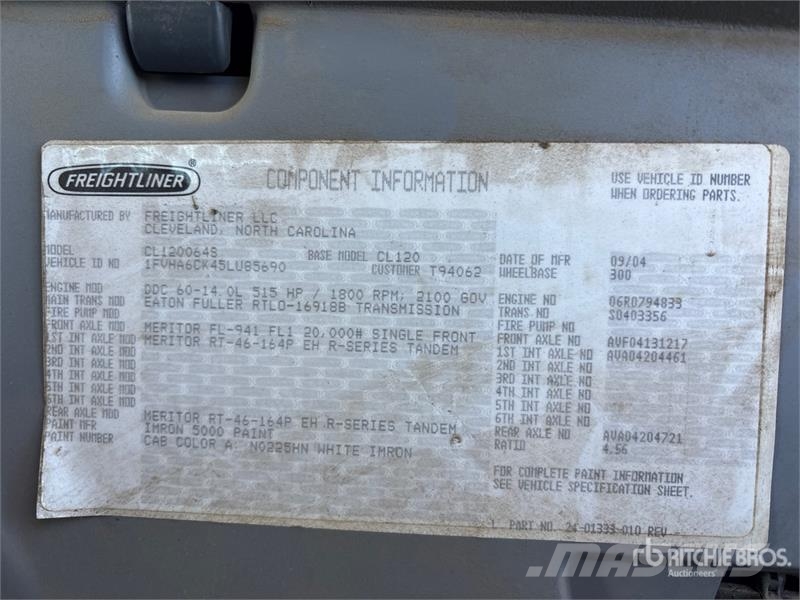 Freightliner Columbia 120 Pritschenwagen/Pritschenwagen mit Seitenklappe