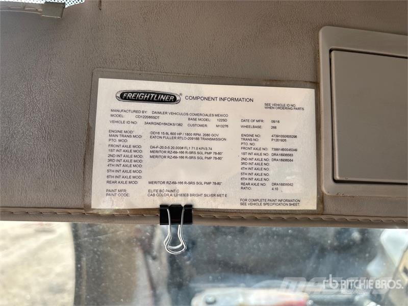 Freightliner Coronado 122SD 8x6 Tri/A Sleeper Truck Tractor Naudoti vilkikai