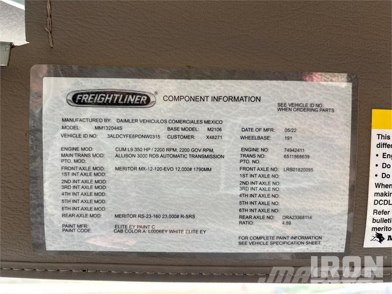 Freightliner Fassi F110B.0.24 8366 lb Knuckle Boom on Freightl Kamioni sa kranom