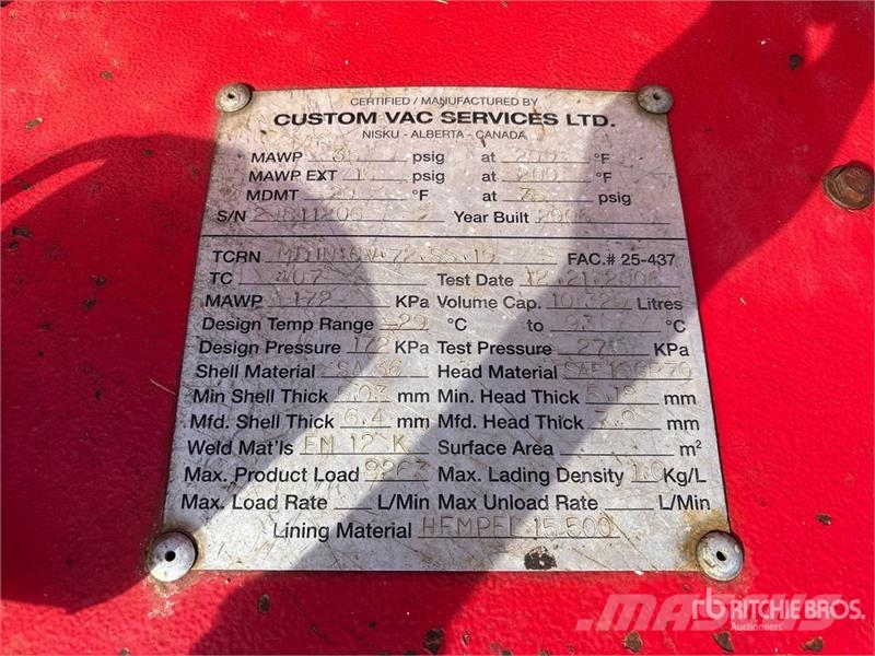 Freightliner M2 10329 L 5311 psi 4x4 Sleeper Pressure Truck Autre camion
