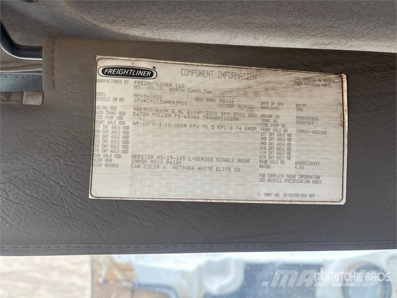Freightliner M2 106 4x2 Van Truck Sanduk kamioni