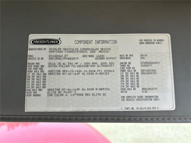 Freightliner SD122 6x4 T/A Sleeper Truck Tractor Tractor Units