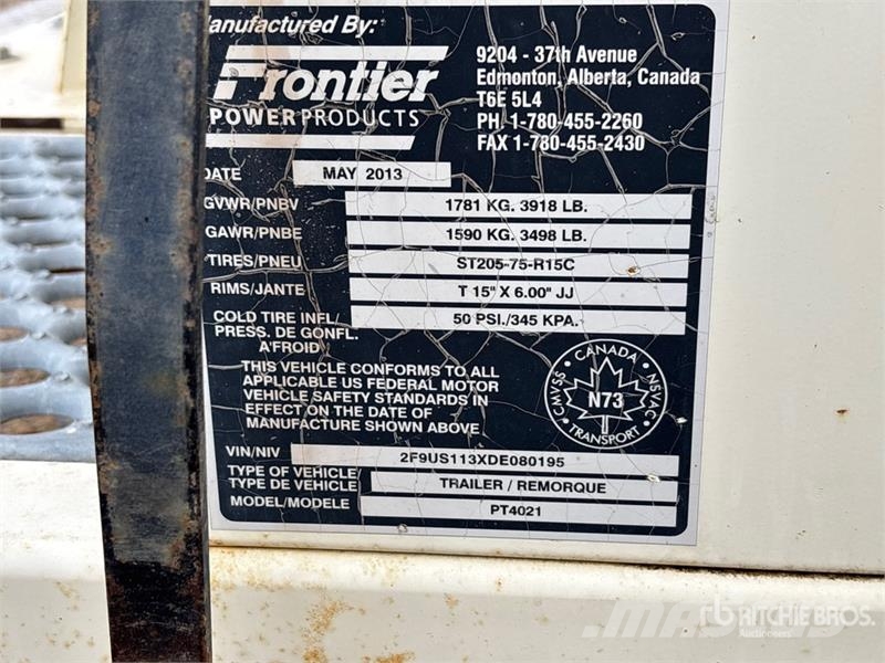 Frontier PT4021 21 kW Light Tower أبراج خفيفة