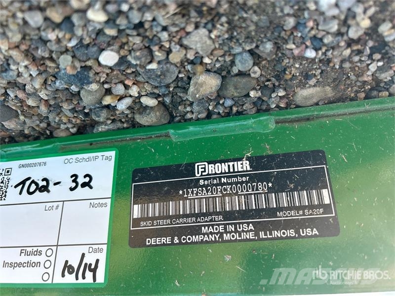 Frontier Skid Steer Quick Connect Adapter 其他组件