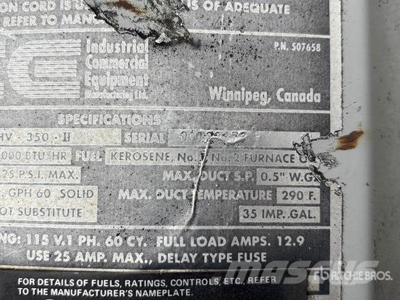 Frost Fighter Fighter OHV350II 320000 BTU Space Heater Sildīšanas un atkausēšanas iekārtas