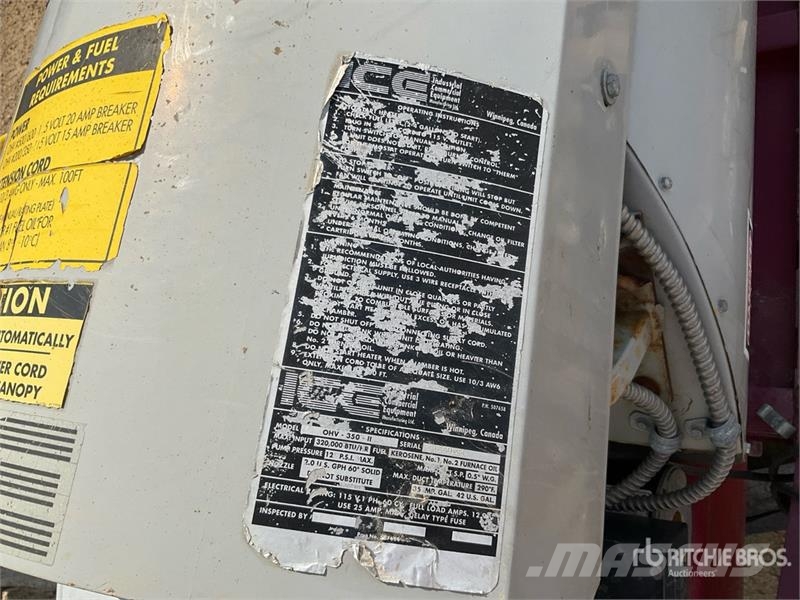 Frost Fighter Fighter 320000 BTU Space Heater Verhittings en ontdooi apparatuur