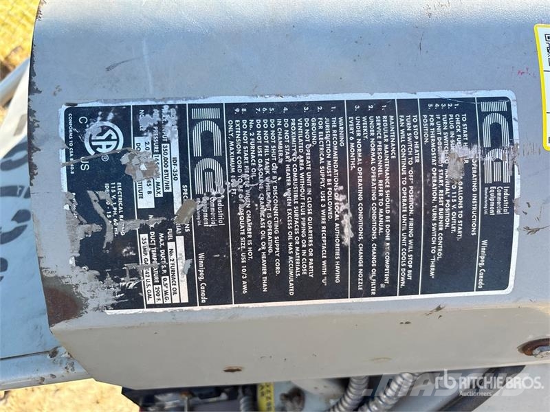 Frost Fighter Fighter 350000 BTU Space Heater Isıtma ve çözme ekipmanı
