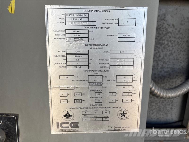 Frost Fighter IHS700 Equipos de fundido