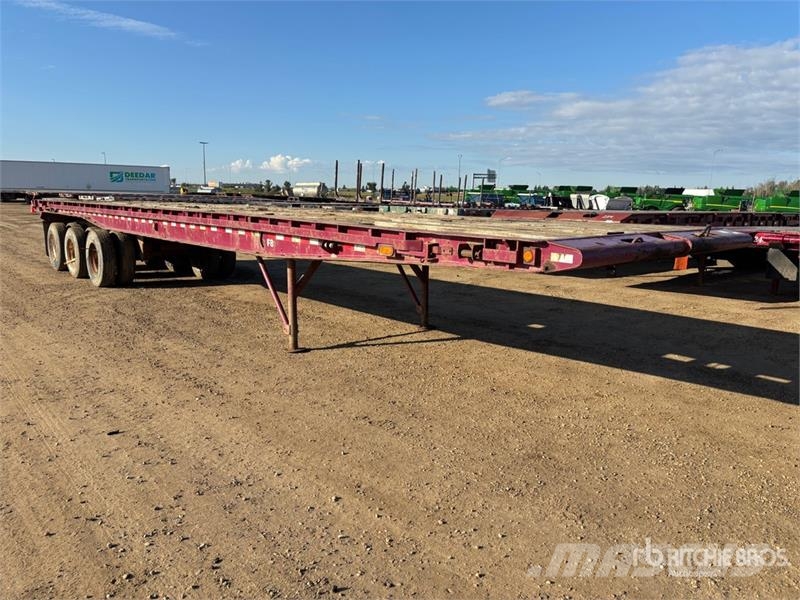 Fruehauf 46 ft Tri/A Flatbed Oilfield Trailer Macchine utensili