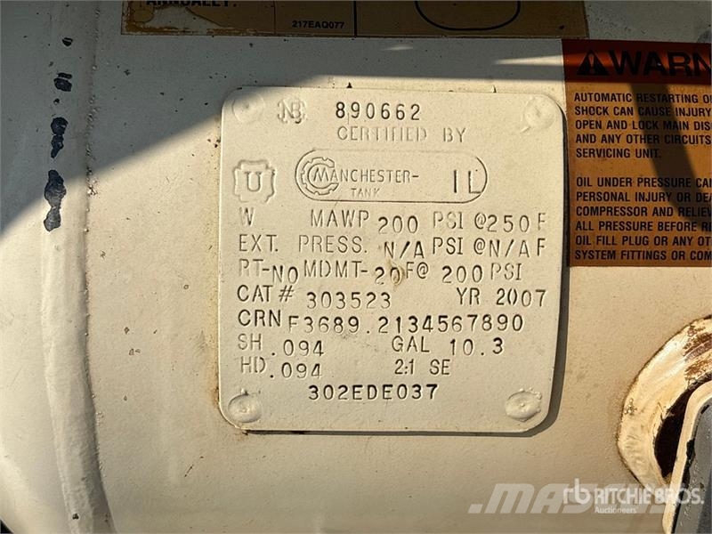 Gardner-Denver EDE99M 10.3 gal Air Compressor Compressors
