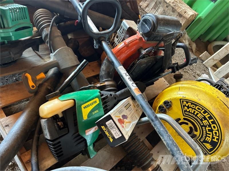 Gas Powered Blower, Weed Eater & Generator (Inoper Kiti naudoti statybos komponentai