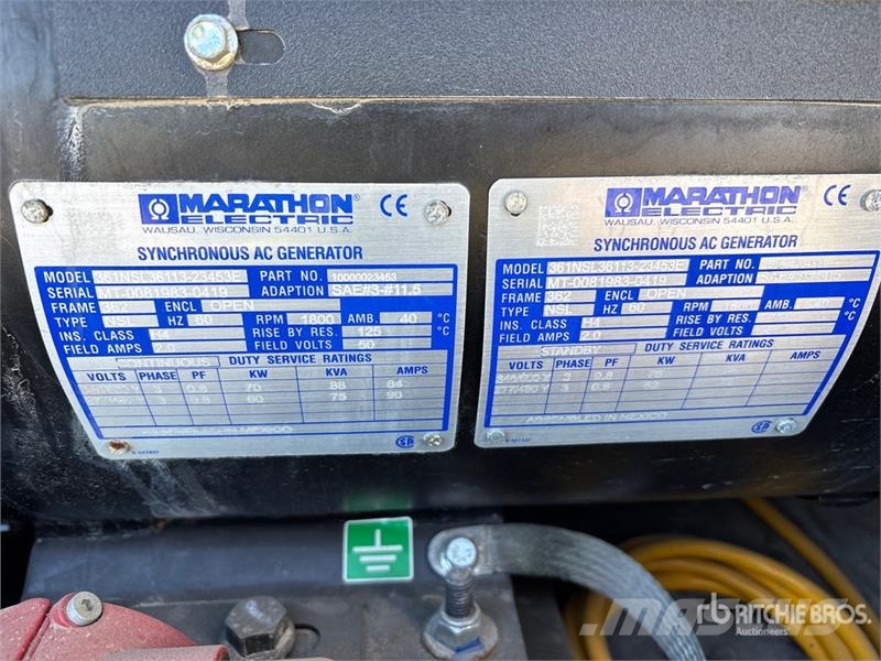 Generac MDG75 60 kW Mobile Generator Set Geradores a diesel
