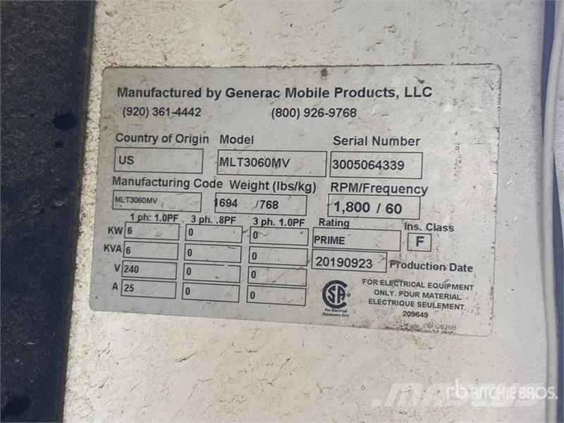 Generac MLT3060MV 6 kW Light Tower Light towers