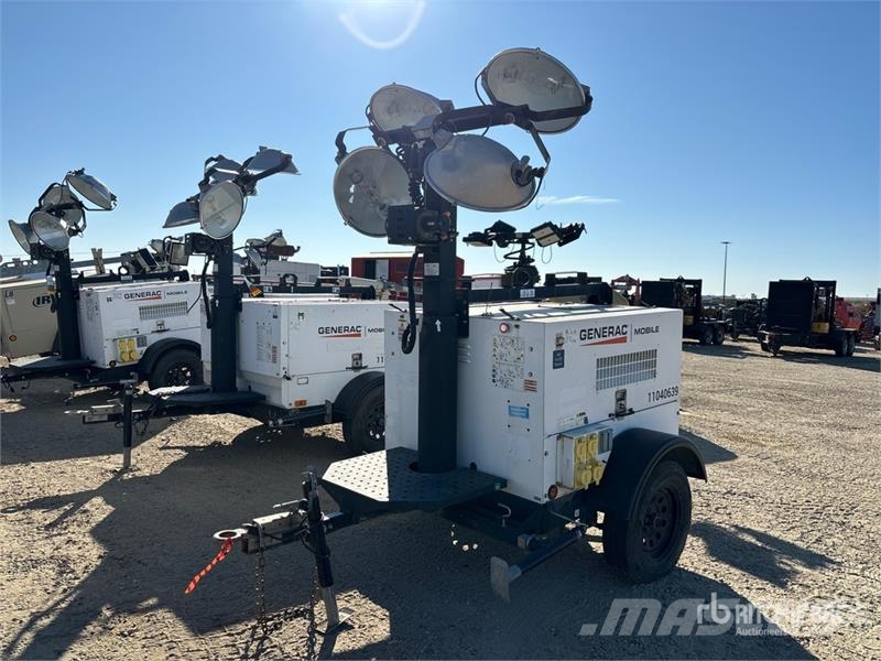 Generac MLT4200IVF4 20 kW Light Tower Valopylväät